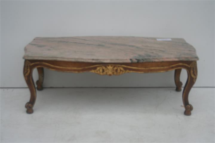 Mesa Ratona Estilo Frances Luis Xv Con Marmol