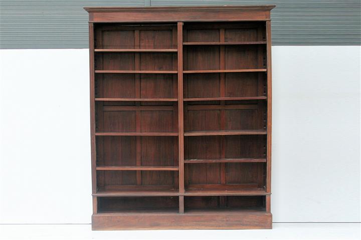 Antigua Biblioteca Estante De Madera