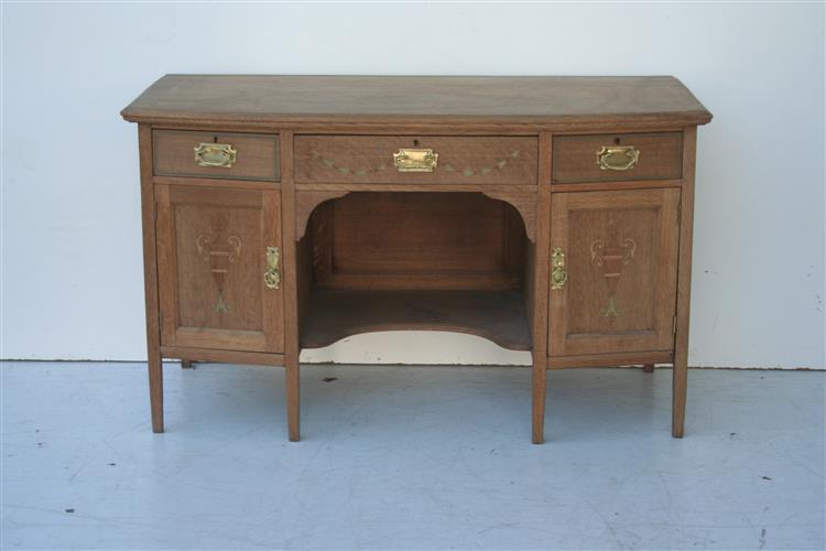 Escritorio Tipo Toilette De Roble Lavado A Nuevo