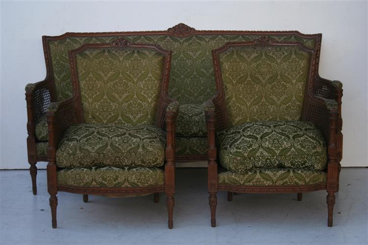 Juego De Living Frances Luis XVI Sofa Sillones