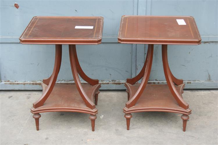 Par De Mesas De Estilo Para Costado De Sofa