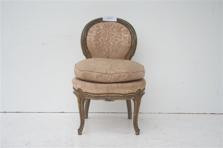 Silla Estilo Frances Luis Xvi Oval Con Almohadon