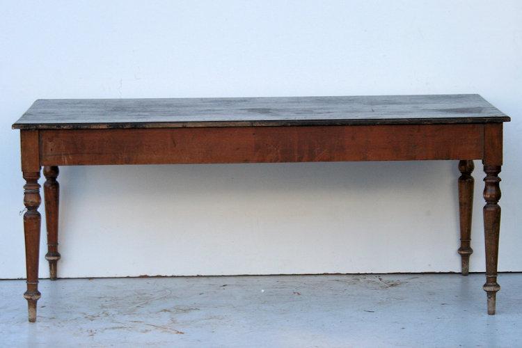 Mesa De Campo antigua con Patas Torneadas