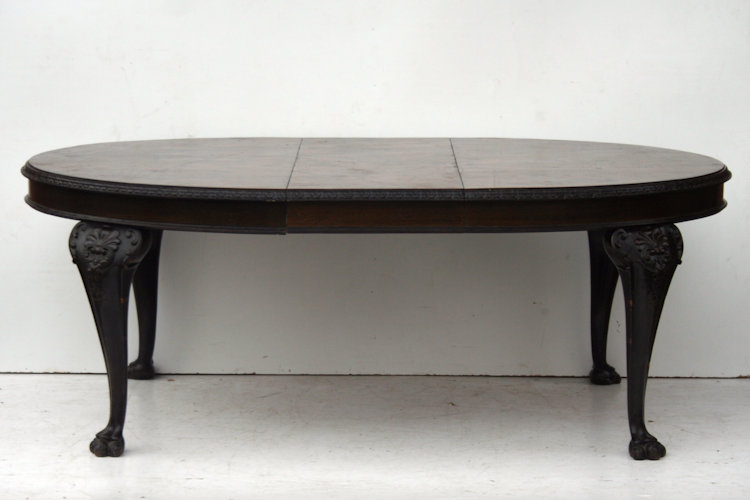 Mesa De Comedor Estilo Ingles Chippendale con tabla alargue