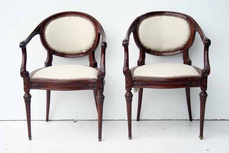 Par De Sillones Estilo Frances Luis XVI