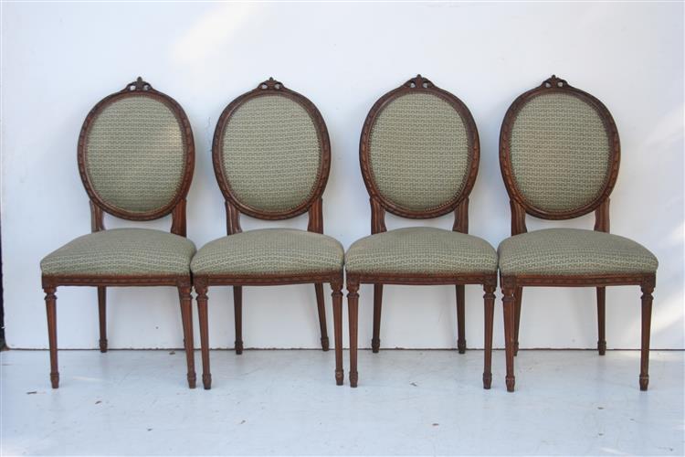 Juego De 4 Sillas Estilo Frances Luis Xvi Medallon | El_kin