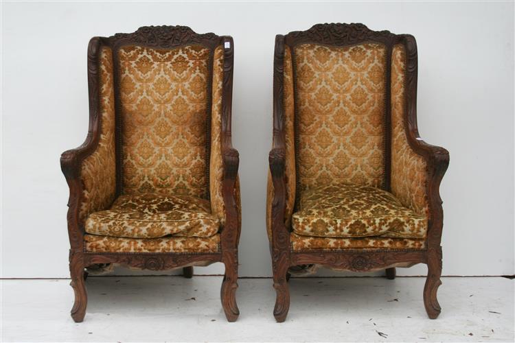 Par De Sillones Estilo Frances Luis Xv Tipo Bergere
