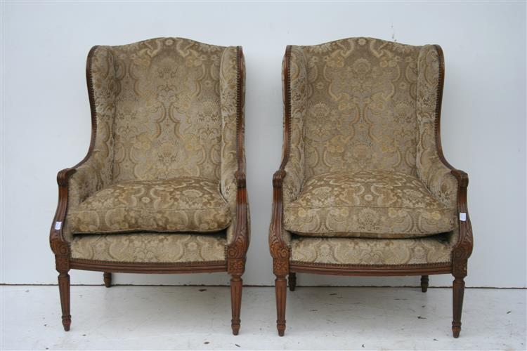 Par De Sillones Estilo Frances Luis XVI Tipo Bergere