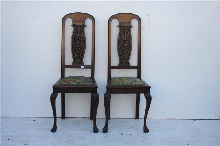 Par De Sillas Estilo Ingles Chippendale