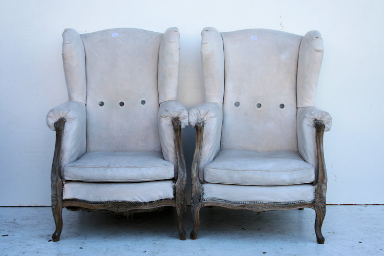 Par De Sillones Estilo Frances Luis Xv Tipo Bergere