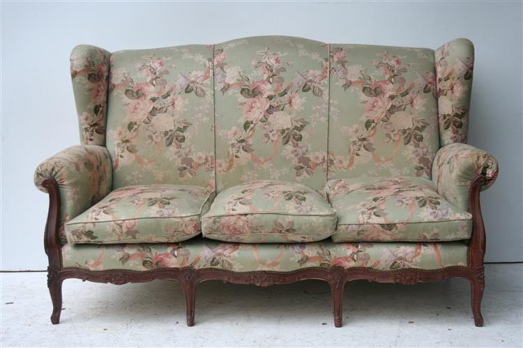 Sofa Sillon Estilo Frances Tipo Bergere 3 Cuerpos