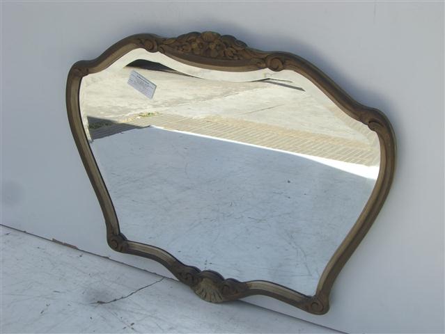 Espejo Biselado Marco Patinado Antiguo