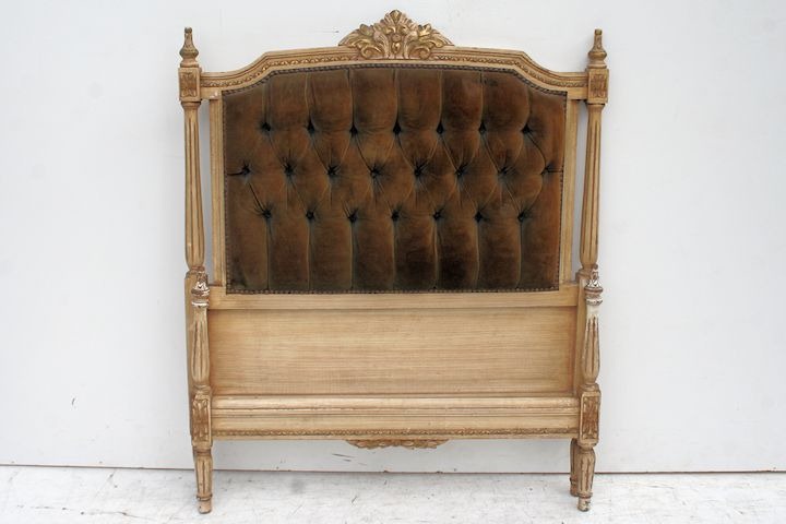 Cama Estilo Frances Luis XVI Patinada