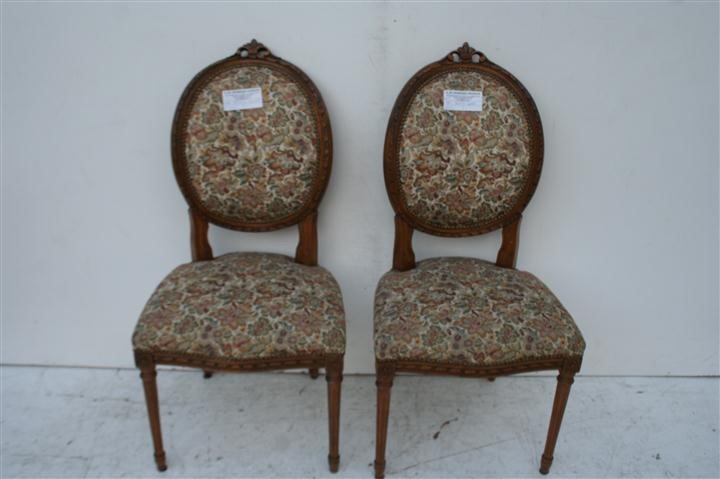 Par De Sillas Estilo Frances Luis Xvi Medallon