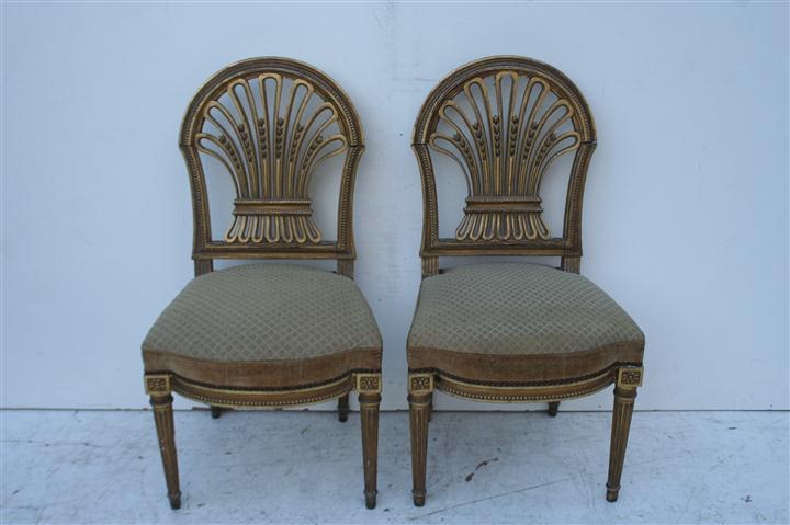 Par De Sillas Estilo Frances Luis Xvi