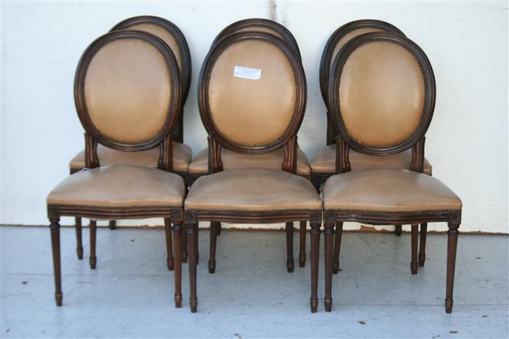 Juego De 6 Sillas Estilo Frances Luis Xvi Oval