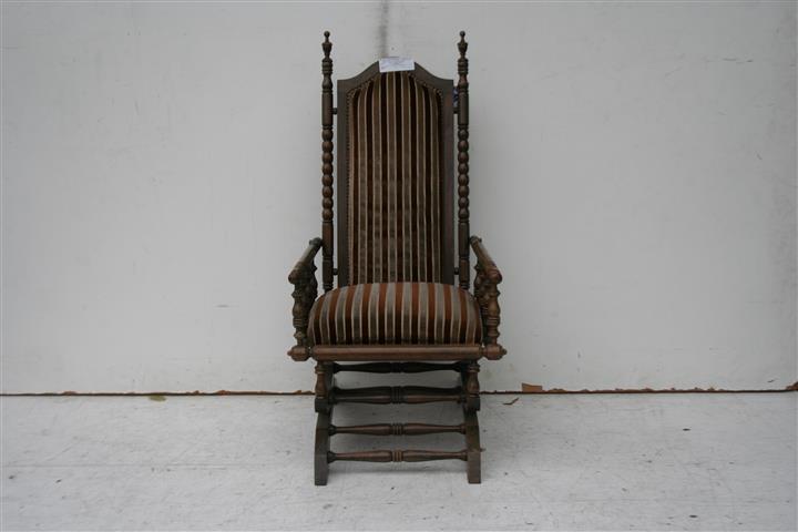 Sillon Mecedora Colonial Inglés De Madera