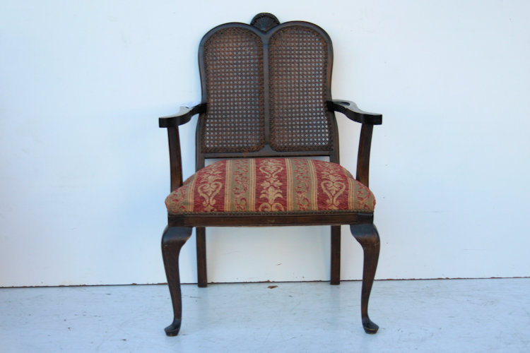 Par De Sillones Estilo Inglés Reina Ana con esterilla