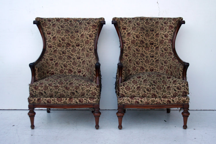 Par De Sillones Estilo Frances Luis Xvi De Living