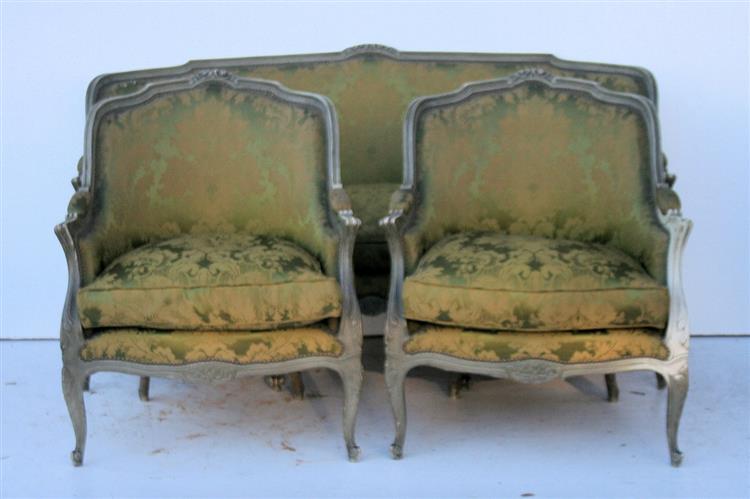 Juego De Living Frances Luis Xv Sofa Sillones